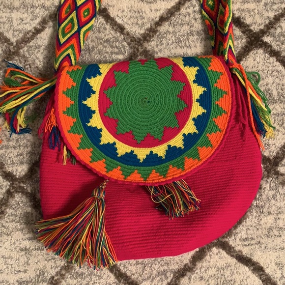 Colorful Wayuu crossbody bag. NWOT. - Picture 2 of 6